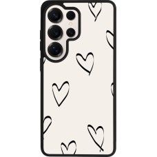 Coque Samsung Galaxy S26 Ultra - Silicone rigide noir Valentine 2023 minimalist hearts