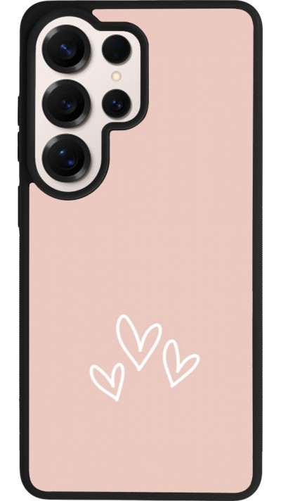 Samsung Galaxy S26 Ultra Case Hülle - Silikon schwarz Valentine 2023 three minimalist hearts