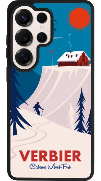 Samsung Galaxy S26 Ultra Case Hülle - Silikon schwarz Verbier Cabane Mont-Fort