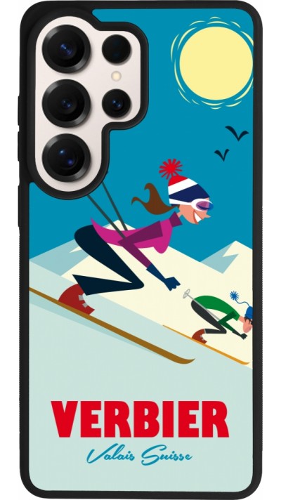 Samsung Galaxy S26 Ultra Case Hülle - Silikon schwarz Verbier Ski Downhill