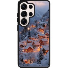 Coque Samsung Galaxy S26 Ultra - Silicone rigide noir Winter 25 Winter snowy village