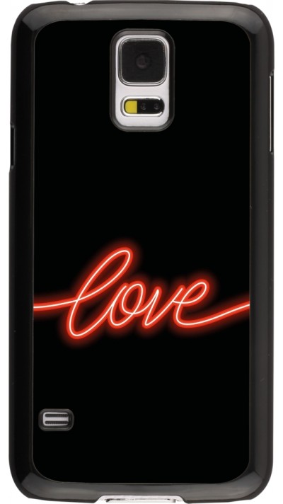 Coque Samsung Galaxy S5 - Valentine 2023 neon love