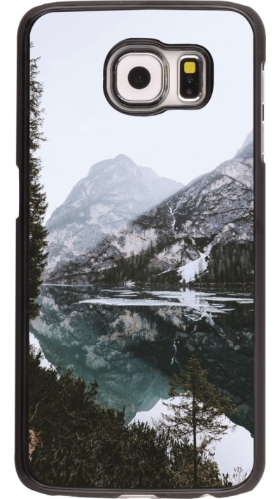 Coque Samsung Galaxy S6 - Winter 22 snowy mountain and lake