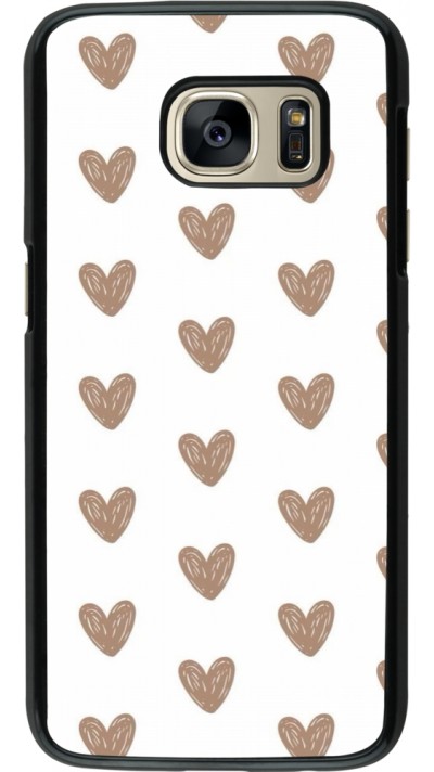 Coque Samsung Galaxy S7 - Autumn 2024 brown hearts Coque Samsung Galaxy S7 - Autumn 2024 brown hearts