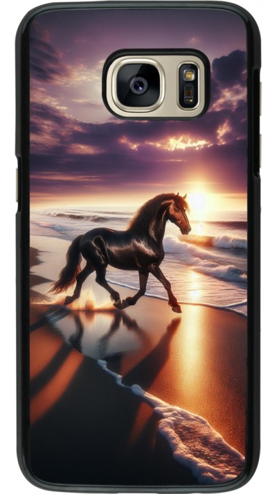 Samsung Galaxy S7 Case Hülle - Pferd majestätisch Strand Samsung Galaxy S7 Case Hülle - Pferd majestätisch Strand