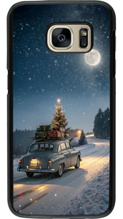 Coque Samsung Galaxy S7 - Christmas 25 Car with Tree Xmas