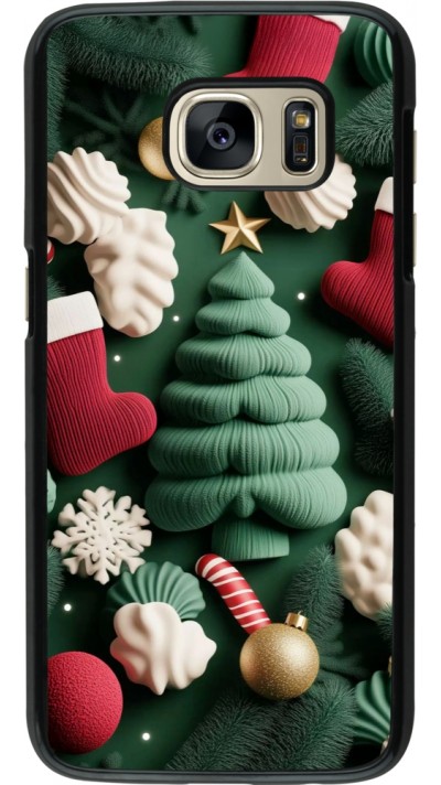Coque Samsung Galaxy S7 - Christmas 25 Christmas textiles