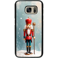 Samsung Galaxy S7 Case Hülle - Christmas 25 Nutcracker Snow
