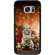 Samsung Galaxy S7 Case Hülle - Christmas 25 Xmas Cat