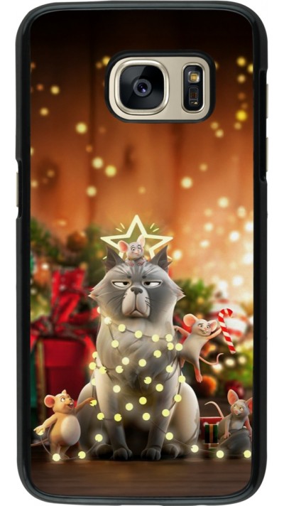 Coque Samsung Galaxy S7 - Christmas 25 Xmas Cat