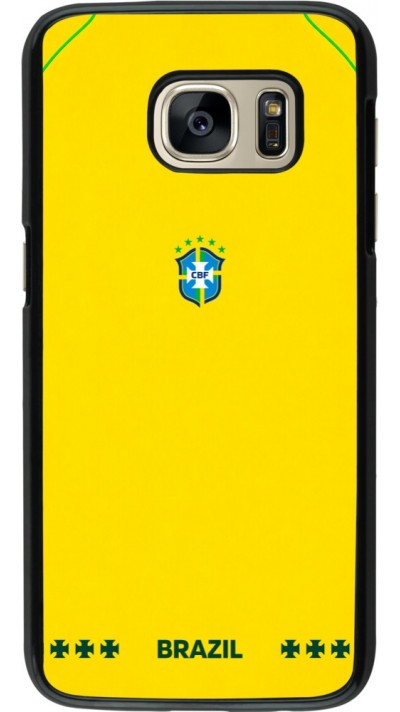 Coque Samsung Galaxy S7 - Maillot de football Bresil 2026 personnalisable