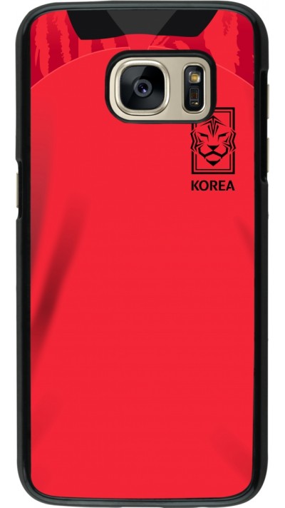 Samsung Galaxy S7 Case Hülle - Südkorea 2022 personalisierbares Fussballtrikot Samsung Galaxy S7 Case Hülle - Südkorea 2022 personalisierbares Fussballtrikot