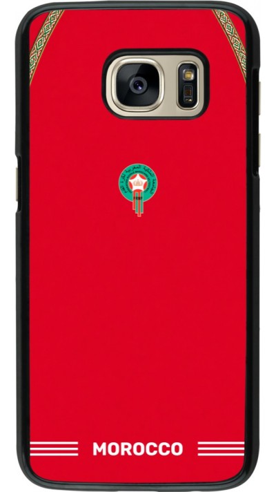 Coque Samsung Galaxy S7 - Maillot de football Maroc 2026 personnalisable