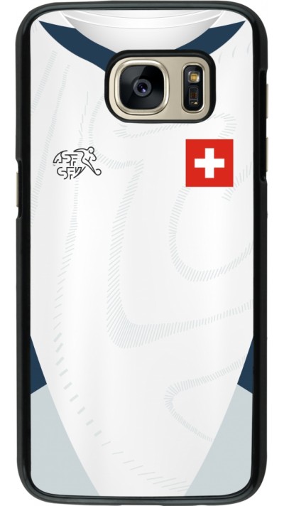 Coque Samsung Galaxy S7 - Maillot de football Suisse Extérieur personnalisable Coque Samsung Galaxy S7 - Maillot de football Suisse Extérieur personnalisable