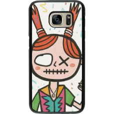 Samsung Galaxy S7 Case Hülle - Little Girl Sketch