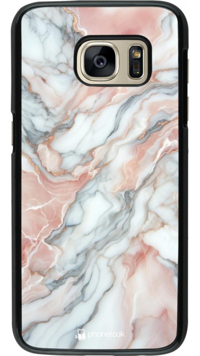 Coque Samsung Galaxy S7 - Marbre Rose Lumineux Coque Samsung Galaxy S7 - Marbre Rose Lumineux