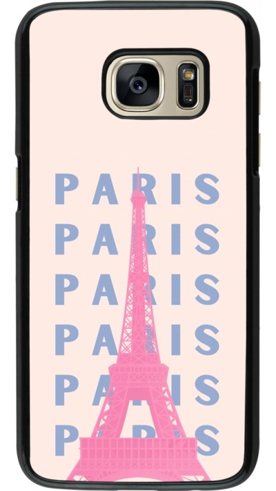 Coque Samsung Galaxy S7 - Paris Pink Print Coque Samsung Galaxy S7 - Paris Pink Print
