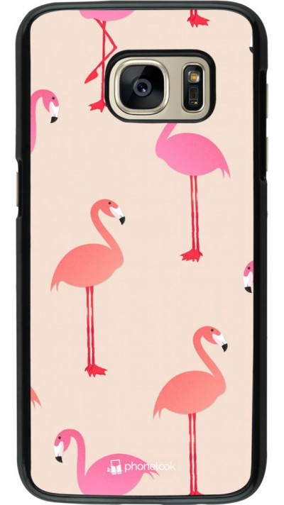 Coque Samsung Galaxy S7 - Pink Flamingos Pattern Coque Samsung Galaxy S7 - Pink Flamingos Pattern