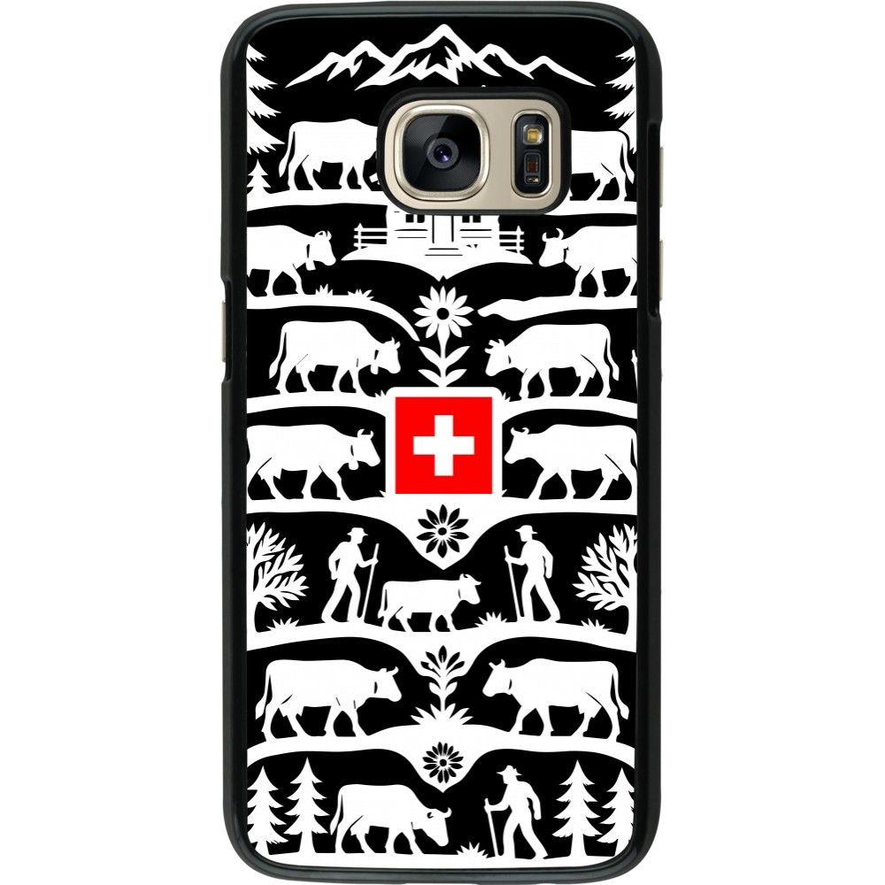 Samsung Galaxy S7 Case Hülle - Poya Schweiz 3 schwarz