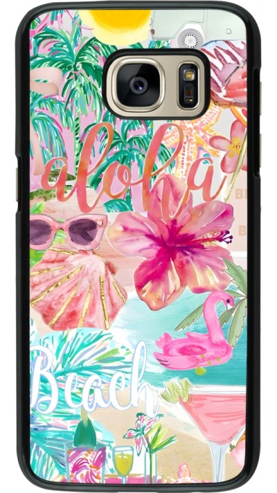 Coque Samsung Galaxy S7 - Preppy Collage Aloha Coque Samsung Galaxy S7 - Preppy Collage Aloha