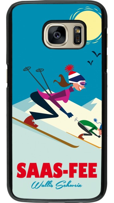 Coque Samsung Galaxy S7 - Saas-Fee Ski Downhill Coque Samsung Galaxy S7 - Saas-Fee Ski Downhill