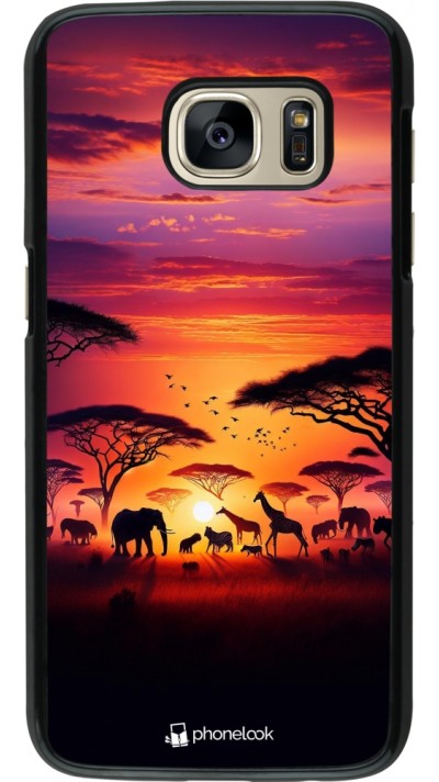 Coque Samsung Galaxy S7 - Safari sunset wildlife Coque Samsung Galaxy S7 - Safari sunset wildlife