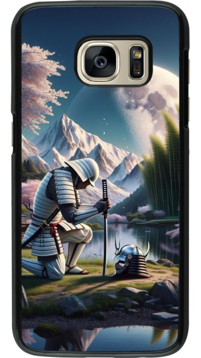Coque Samsung Galaxy S7 - Samurai Katana Lune Coque Samsung Galaxy S7 - Samurai Katana Lune