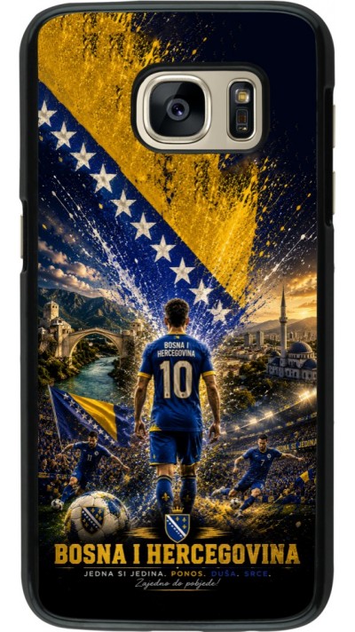 Coque Samsung Galaxy S7 - Football Bosnie-Herzégovine splash 2026