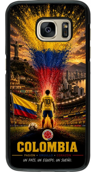 Coque Samsung Galaxy S7 - Football Colombie splash 2026