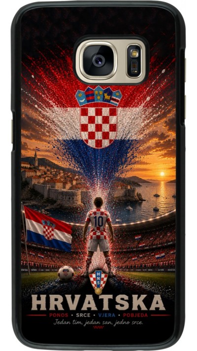 Coque Samsung Galaxy S7 - Football Croatie splash 2026