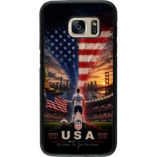 Coque Samsung Galaxy S7 - Football États-Unis splash 2026
