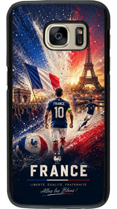 Coque Samsung Galaxy S7 - Football France splash 2026