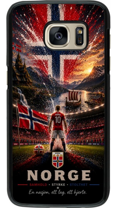 Coque Samsung Galaxy S7 - Football Norvège splash 2026