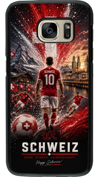 Coque Samsung Galaxy S7 - Football Schweiz splash 2026