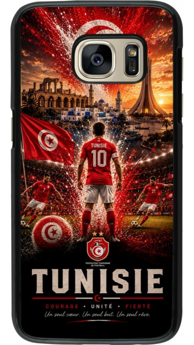 Coque Samsung Galaxy S7 - Football Tunisie splash 2026