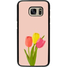Samsung Galaxy S7 Case Hülle - Spring 23 tulip trio