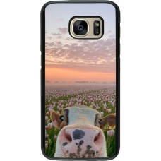 Coque Samsung Galaxy S7 - Cow with tulips Spring 2026
