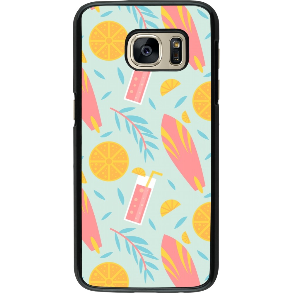 Coque Samsung Galaxy S7 - Summer 2025 Pattern citron