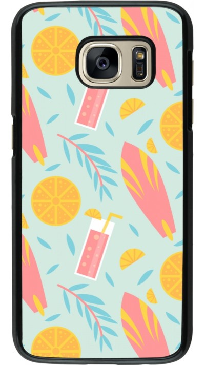 Coque Samsung Galaxy S7 - Summer 2025 Pattern citron