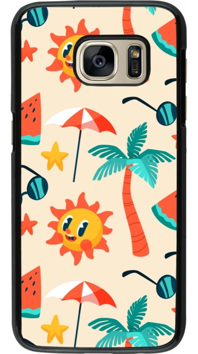 Coque Samsung Galaxy S7 - Summer 2025 Pattern soleil
