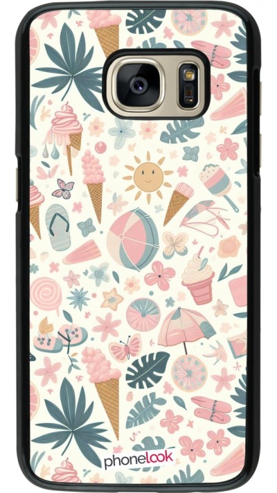 Coque Samsung Galaxy S7 - Summer Pink Pattern Coque Samsung Galaxy S7 - Summer Pink Pattern