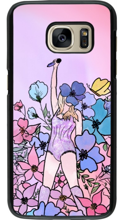 Coque Samsung Galaxy S7 - Taylor Swift Sketch - Pink Coque Samsung Galaxy S7 - Taylor Swift Sketch - Pink