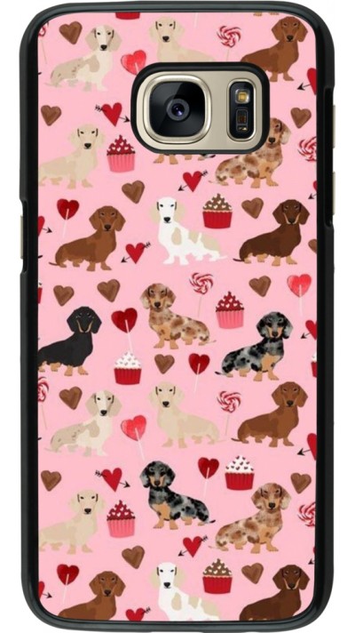 Coque Samsung Galaxy S7 - Valentine 2024 puppy love Coque Samsung Galaxy S7 - Valentine 2024 puppy love