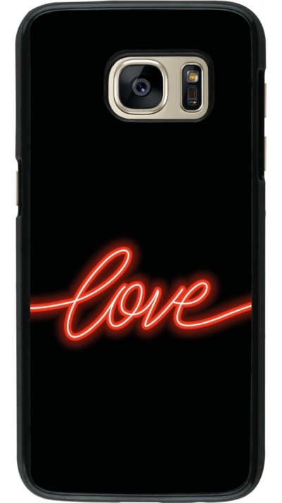 Coque Samsung Galaxy S7 - Valentine 2023 neon love Coque Samsung Galaxy S7 - Valentine 2023 neon love