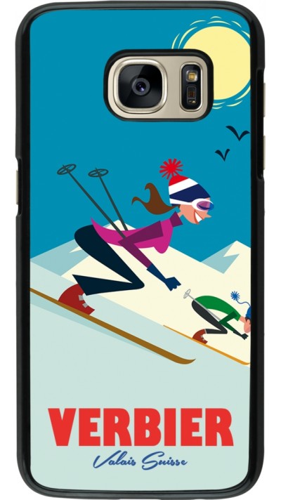 Coque Samsung Galaxy S7 - Verbier Ski Downhill Coque Samsung Galaxy S7 - Verbier Ski Downhill