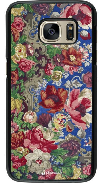 Coque Samsung Galaxy S7 - Vintage Art Flowers Coque Samsung Galaxy S7 - Vintage Art Flowers
