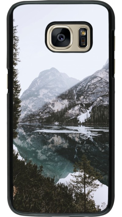 Coque Samsung Galaxy S7 - Winter 22 snowy mountain and lake