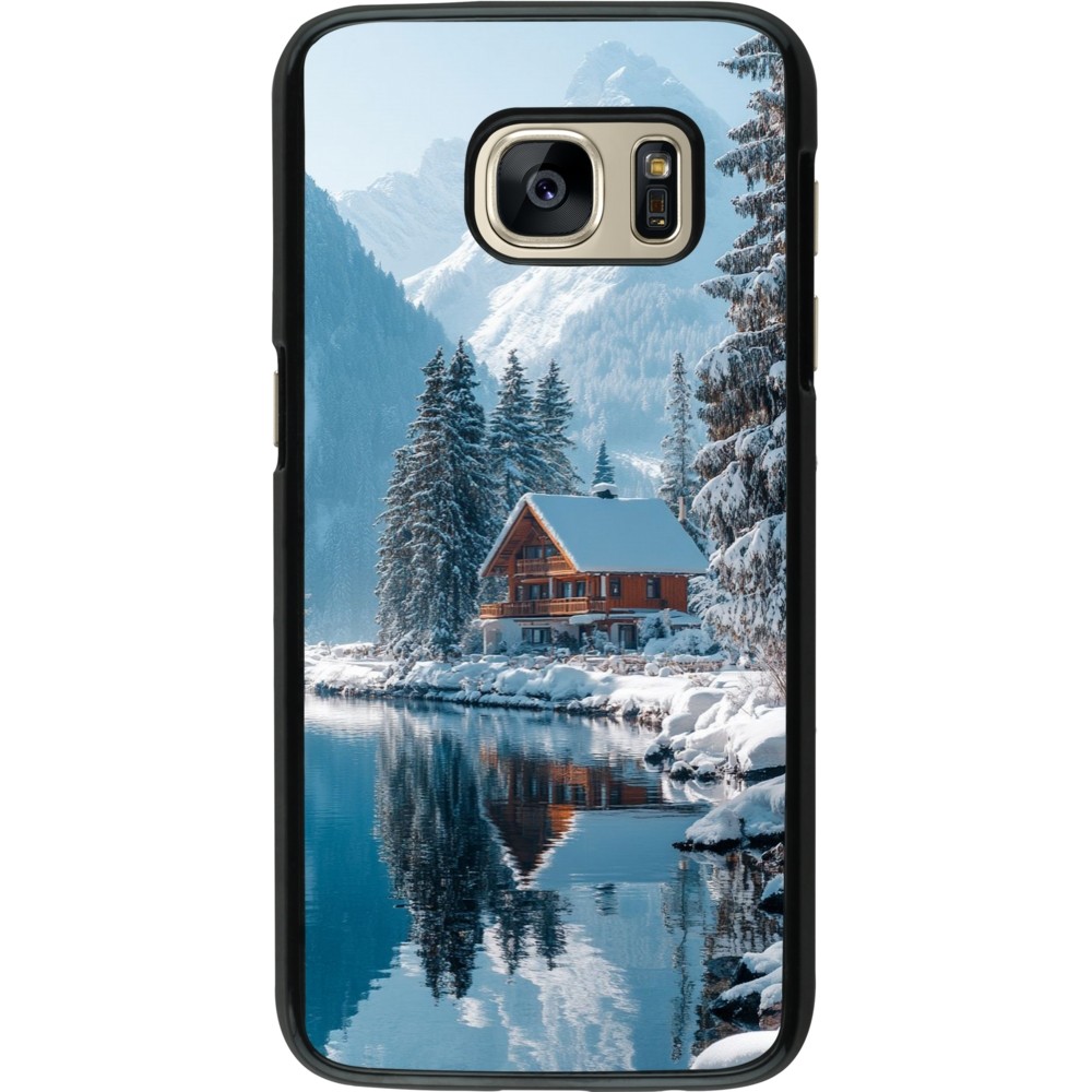 Coque Samsung Galaxy S7 - Winter 25 Winter house forest day
