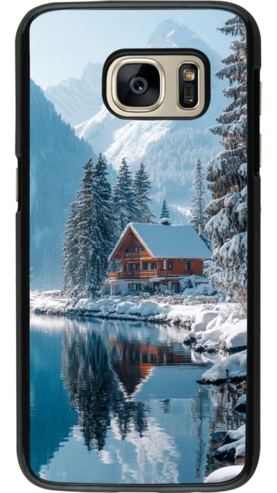 Coque Samsung Galaxy S7 - Winter 25 Winter house forest day