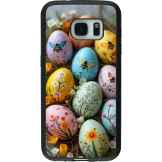 Coque Samsung Galaxy S7 - Silicone rigide noir Easter 2026 Eggs with bees